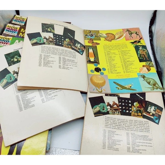 Vintage How And Why Wonder Books Lot Of 14 Books 1960s 1970s Educational Science - Picture 9 of 16